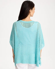 Chico's Discount - Lurex Open-Stitch Sweater Poncho