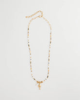 Chico's On Sale - Coral Jade Stone Charm Necklace