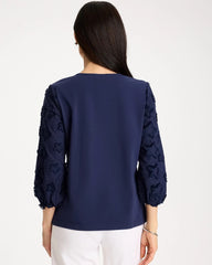Chico's For Sale - Star Cutout 3/4 Sleeved Tee
