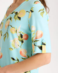 Chico's Online - Pima Printed Elbow-Sleeve Tee