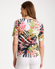 Chico's For Sale - Pima Cotton Elbow-Sleeve Tee