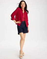 Chico's Outlet - Eyelet Collared Shirt