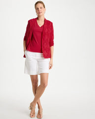Chico's / Cotton Stretch 3/4 Sleeve Tee