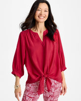 Chico's Tie-Front Top