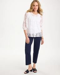 Chico's Discount - Lace Burnout Blouse