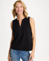 Chico's Discount - Cotton-Stretch Notch Neck Tank