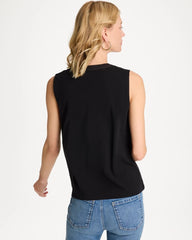 Chico's Discount - Cotton-Stretch Notch Neck Tank
