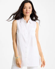 Chico's Outlet - Poplin Cotton Collared Tunic