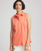 Chico's Discount - No Iron™ Sleeveless Sateen-Stretch Shirt