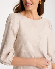 Chico's US - Etched Flora Balloon Top