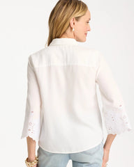 Chico's US - Tencel™ Denim Eyelet Shirt