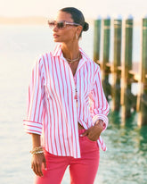 Chico's Discount - No Iron™ Stretch Striped Shirt