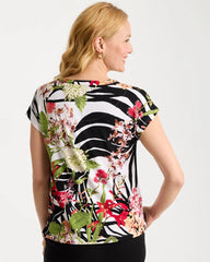 Chico's On Sale - Refined Jersey Slub Button Tee