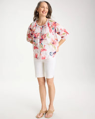 Chico's Outlet - Cotton Voile Croix Collage Blouse