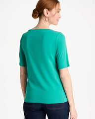 Chico's Outlet - Pima Elbow Sleeve Tee