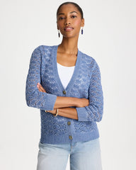 Chico's For Sale - Crochet Knit Pointelle Cardigan