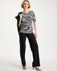 Chico's Online - Ella Zebra Crewneck Pullover Sweater