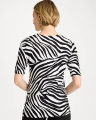 Chico's Online - Ella Zebra Crewneck Pullover Sweater