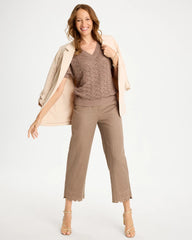 Chico's Sale - Sequin Pointelle Pullover