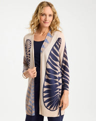 Chico's Online - Long Leaf Print Summer Romance Cardigan