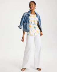 Chico's For Sale - Cotton Slub Printed Tee