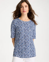 Chico's Outlet - Cotton Slub Printed Tee