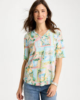 Chico's US - Limoni Dolci Cotton Slub V-Neck Tee