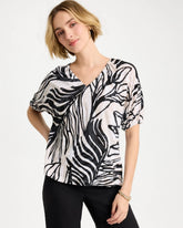Chico's Online - Linen Ruched Palm Tee