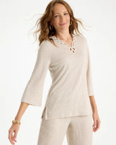 Chico's For Sale - Embroidered Linen Tee
