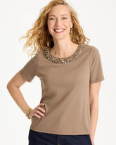 Chico's Outlet - Cotton Sequin Tee