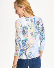 Chico's Online - Patch Cotton Stretch 3/4 Sleeve Tee