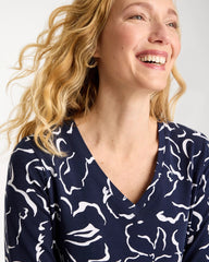 Chico's / Maya Cotton Stretch 3/4 Sleeve Tee