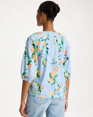 Chico's Discount - Cotton Voile Printed Blouse