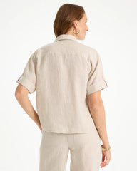 Chico's On Sale - Linen Camp Collared Shirt