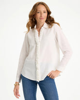 Chico's Online - Linen Flower Embellished Blouse
