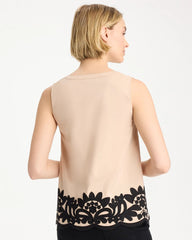 Chico's Outlet - Applique Embellished Sleeveless Top