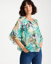 Chico's On Sale - Printed Georgette Swing Blouse