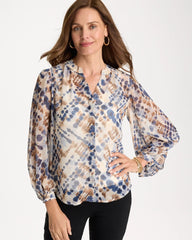 Chico's Outlet - Georgette Printed Blouse
