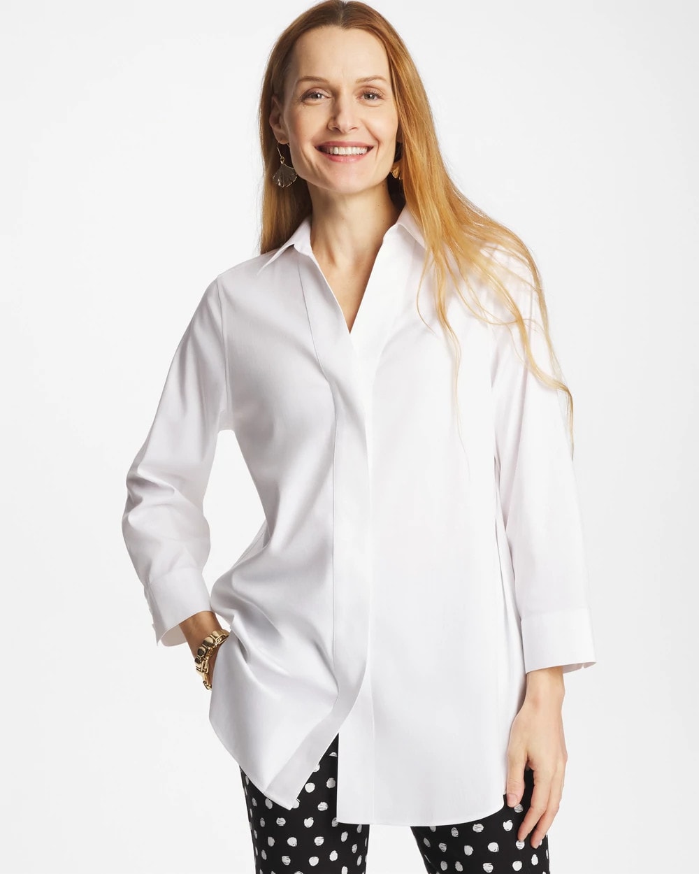 Chico's US - No Iron™ Stretch Splitneck Tunic