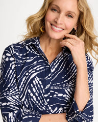 Chico's Sale - Printed No Iron Stretch Shirt