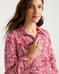 Chico's US - No Iron™ Linen Geo Print Shirt