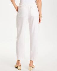 Chico's Discount - Soft-Stretch Linen Straight Tapered Ankle Pants