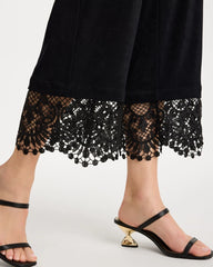 Chico's Discount - Travelers™ Lace Trim Cropped Pants