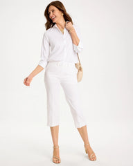 Chico's Sale - Emme Sateen Straight Capri Pants