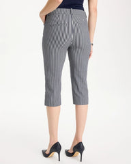 Chico's US - Emme Slim Striped Capri Pants