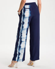 Chico's / Faux Silk Tie-Dye Palazzo Pants