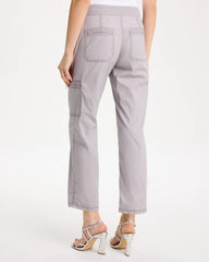 Chico's US - Poplin Cropped Roll Tab Pants