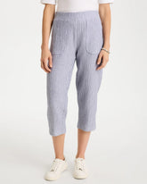 Chico's / Zenergy® Striped Gauze Cropped Pants