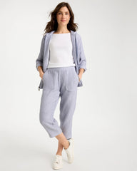 Chico's / Zenergy® Striped Gauze Cropped Pants
