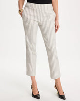Chico's Sale - Striped Straight Crop Pant